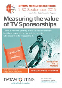Measuring the value of TV sponsorship, #amecmm webiinar