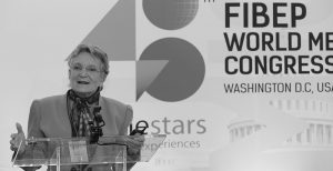 Katie Paine, keynote at the 48th World Media Intelligence Congress of FIBEP in Washington DC, November 2016