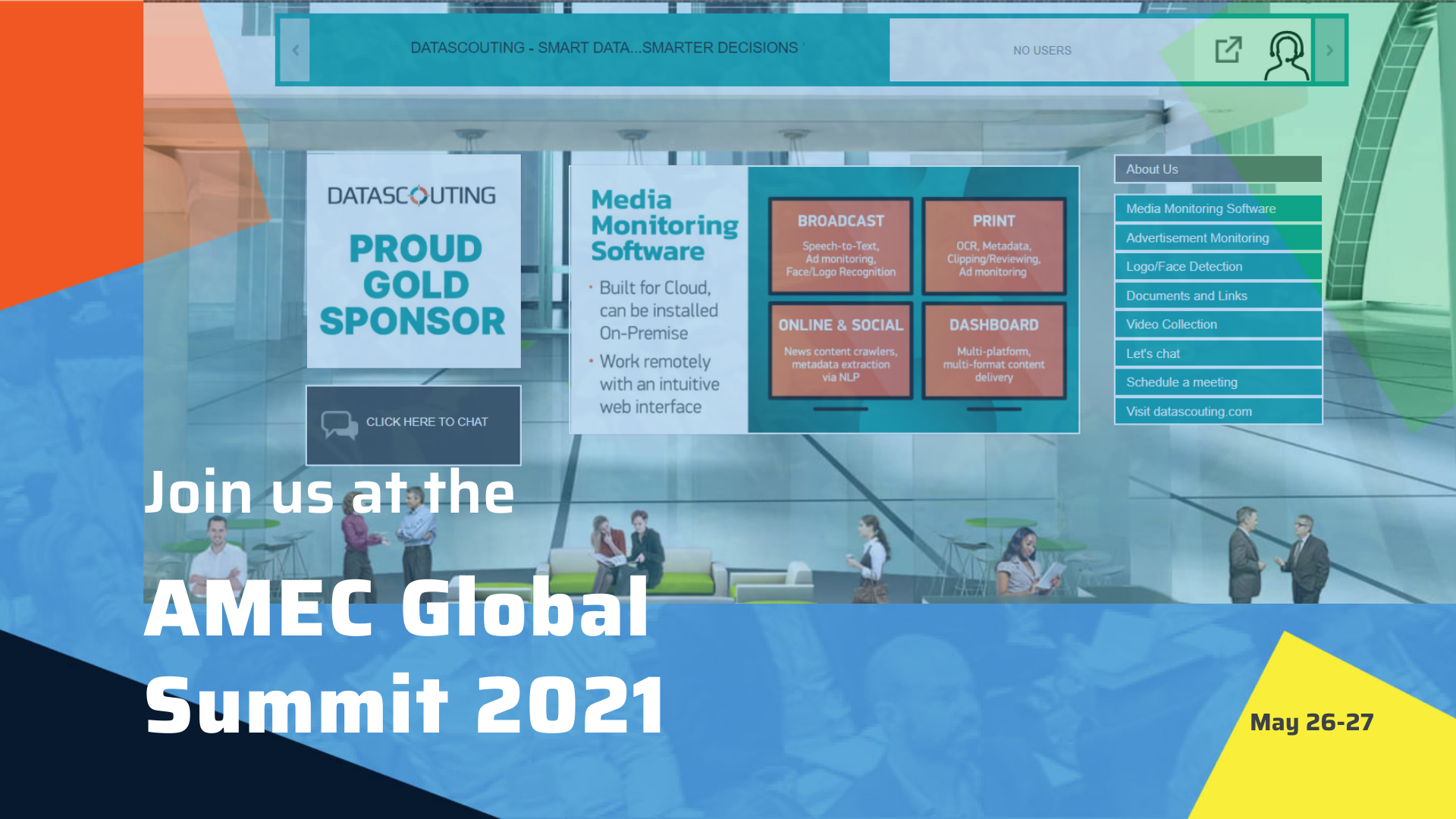 AMEC Global Summit 2021 Proud Gold Sponsor DataScoutingDataScouting