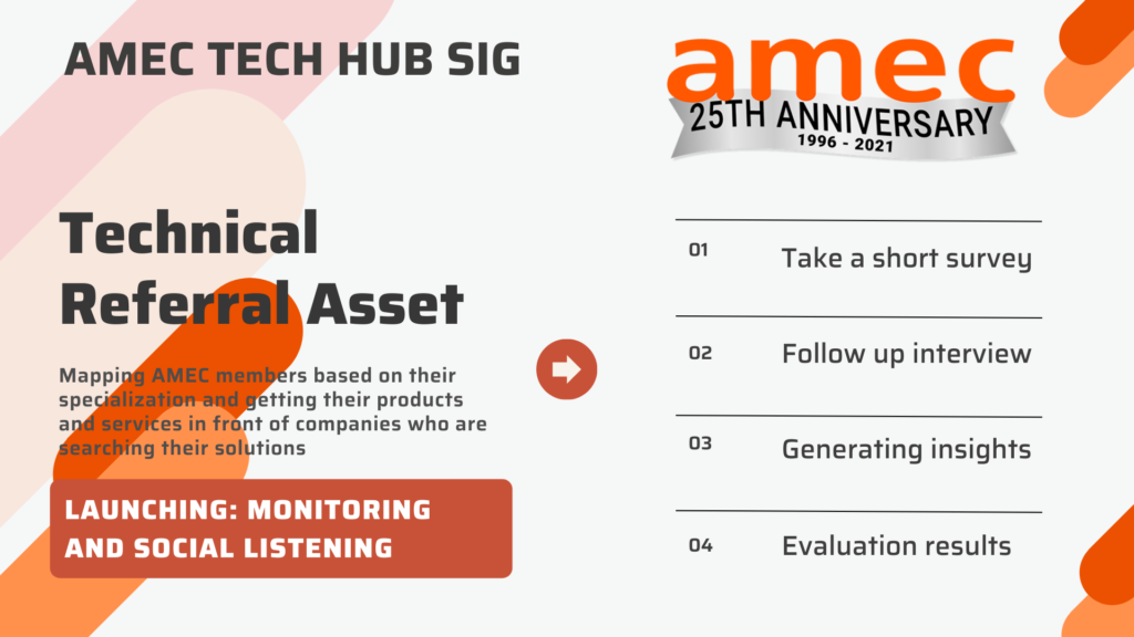 AMEC calls its member to join the Technical Referral Asset tool