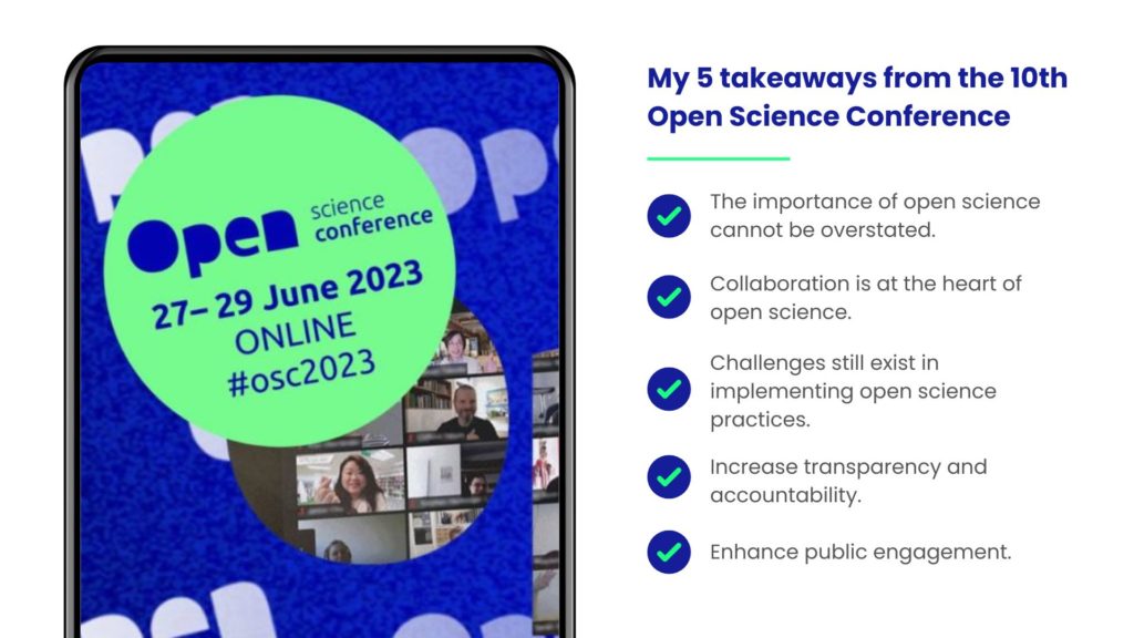 Open Science Conference 2023_Key take aways
